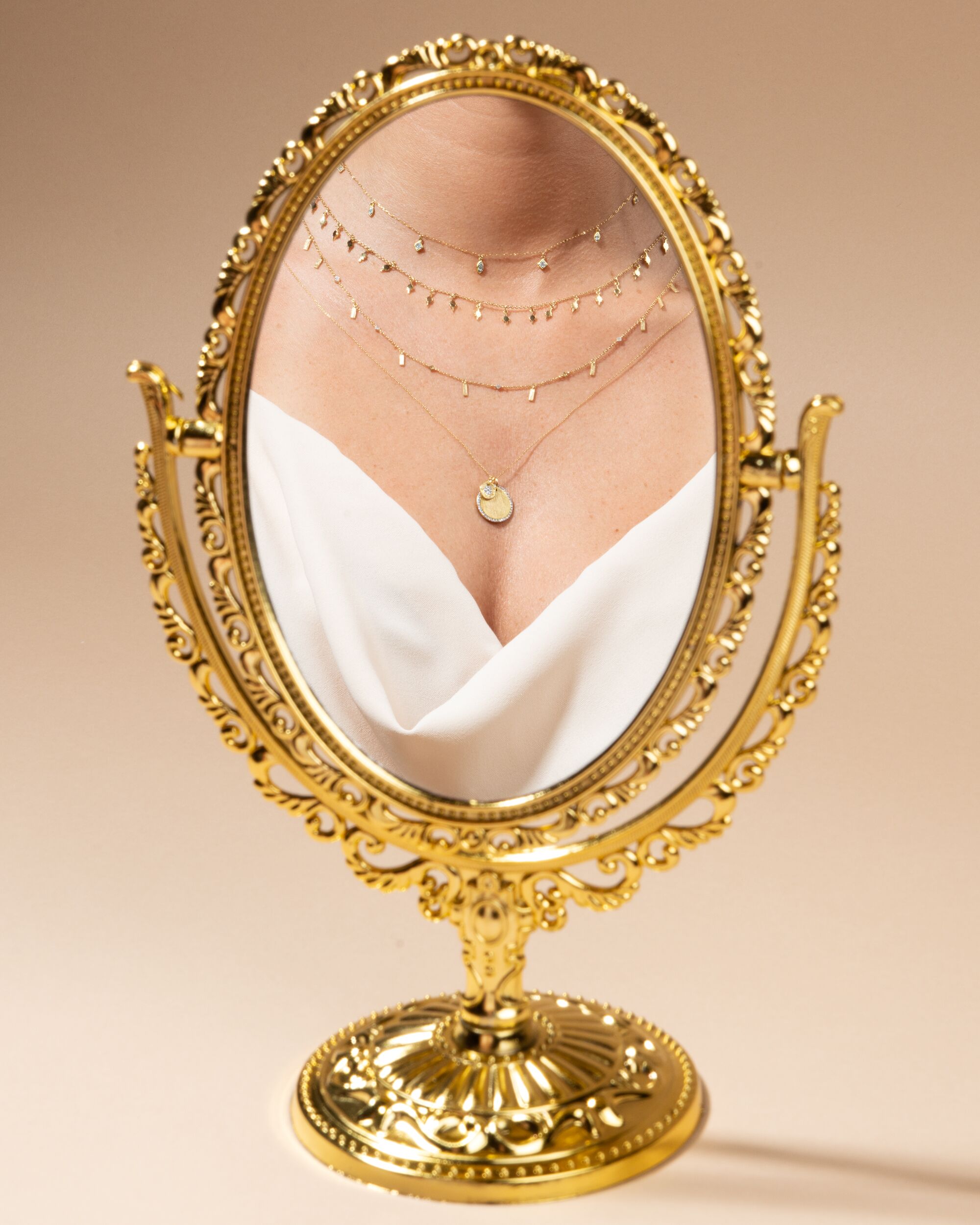 ネックレス・ペンダント Monday Edition _ Petite Pendant Necklace Monday Edition】24SS PETITE RING PENDANT SILVER NECKLACE