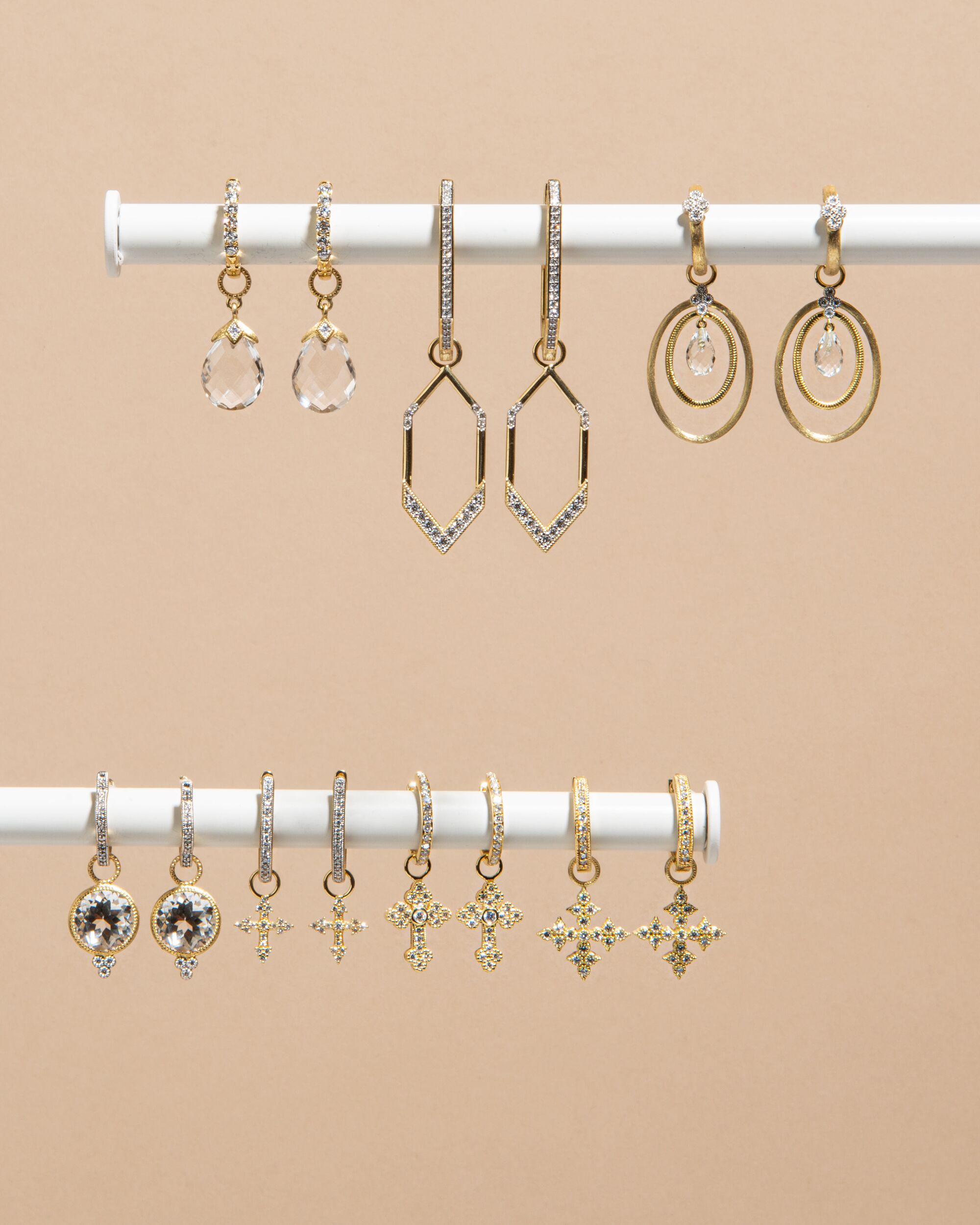 アクセサリー Small Egyptian with Brass Maria, Cross Eternal Cross Cleopatra Ankh Earrings Antiqued Brass