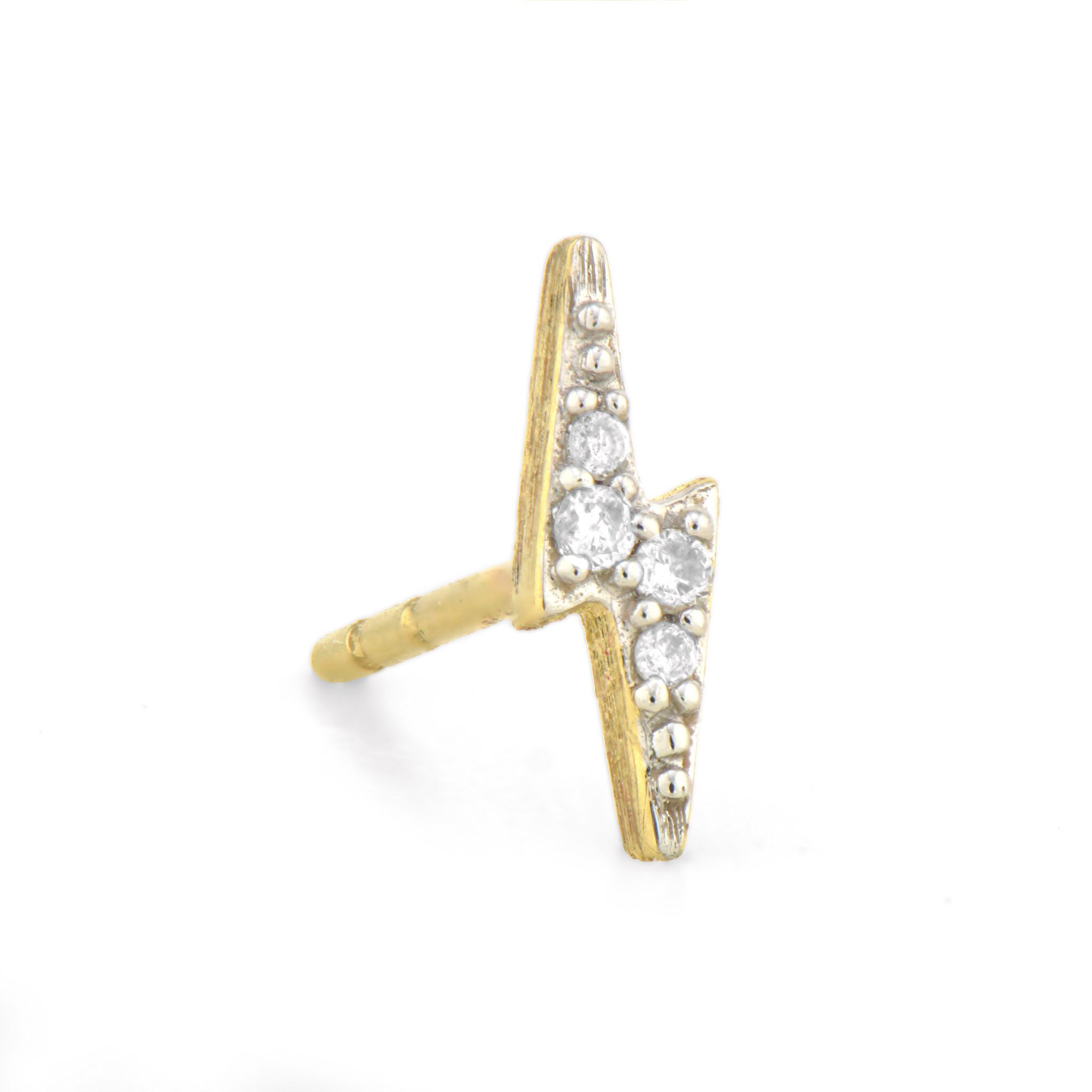 Petite Lightning Bolt Stud Earring