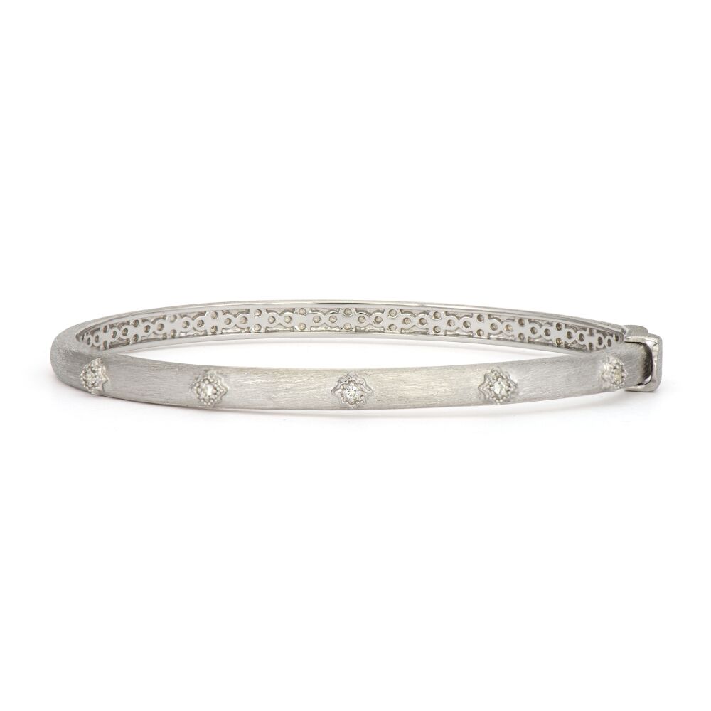 Sterling Silver Thin Star Bangle