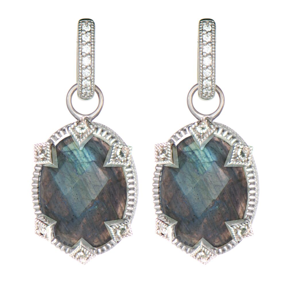 Lisse Sterling Silver Dark & Moody London Blue Earring Charm