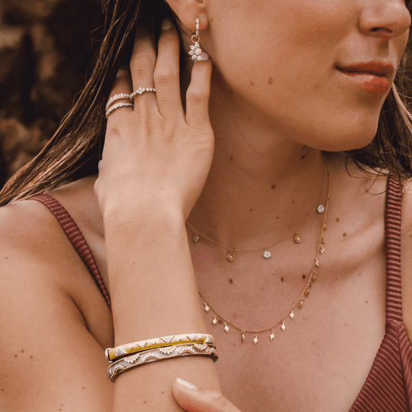 The Tuscan Half Flower Earring Charm - Image 2