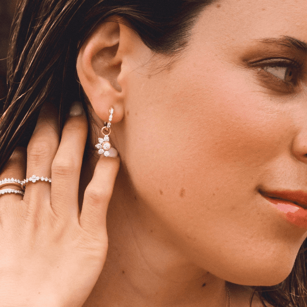 The Tuscan Half Flower Earring Charm - Image 4