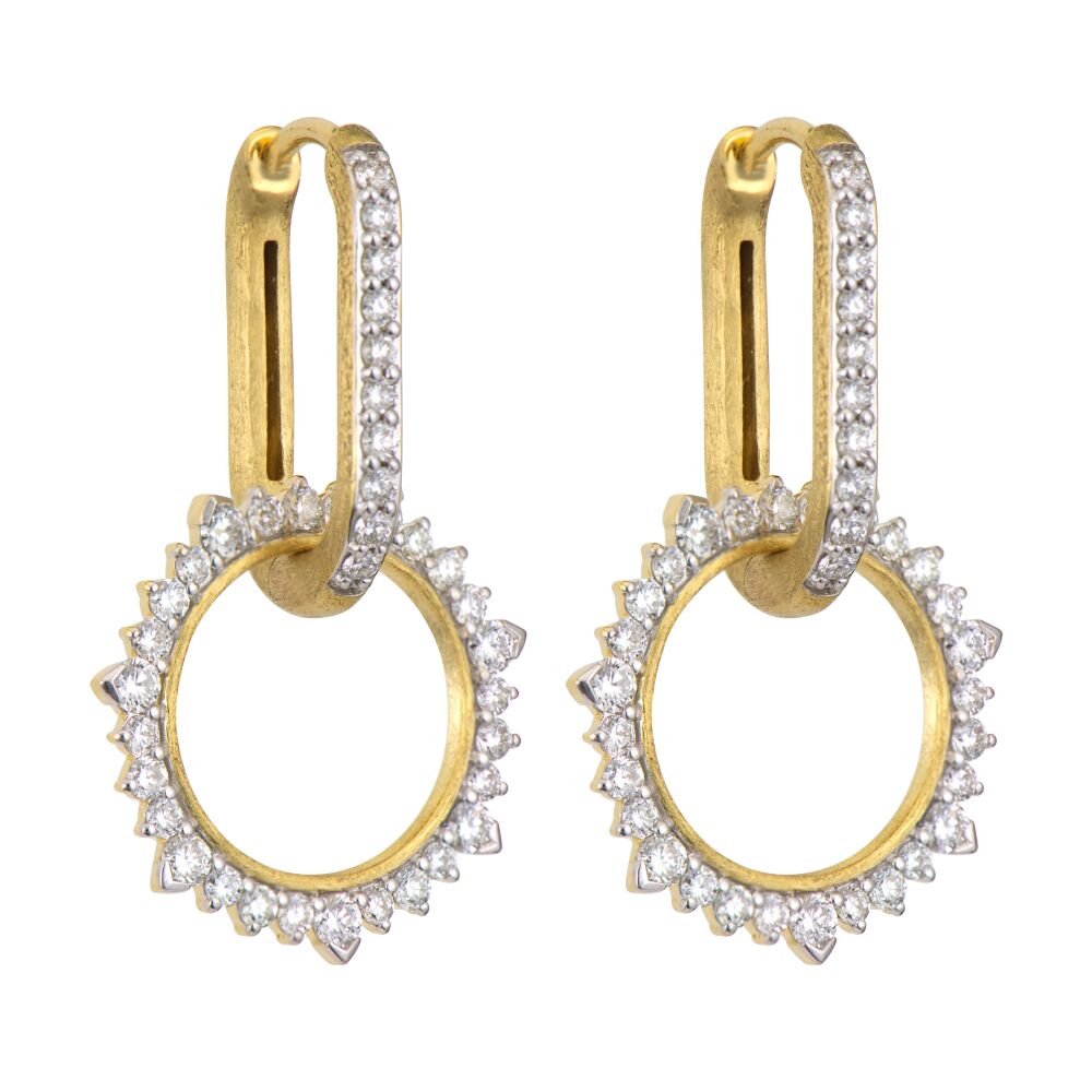 The Positano Sunburst Circle Earring Charm