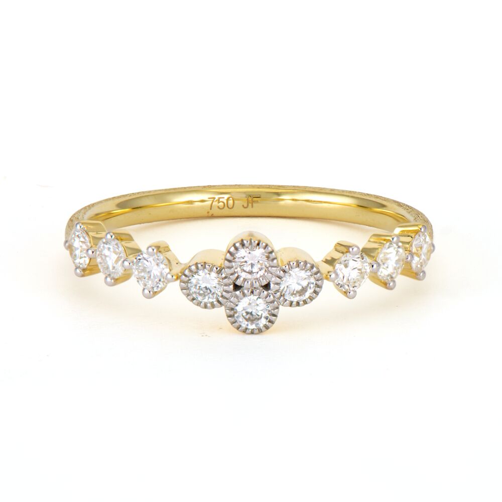 The Sicilian Center Quad Diamond Ring