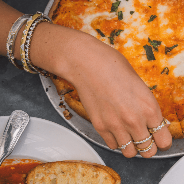 The Amalfi Coast Mixed Metal Chevron Ring - Image 3